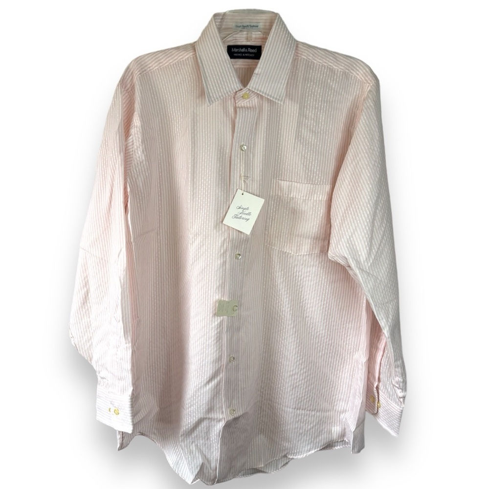 Vintage Hughes & Hatcher Single needle strip button shirt